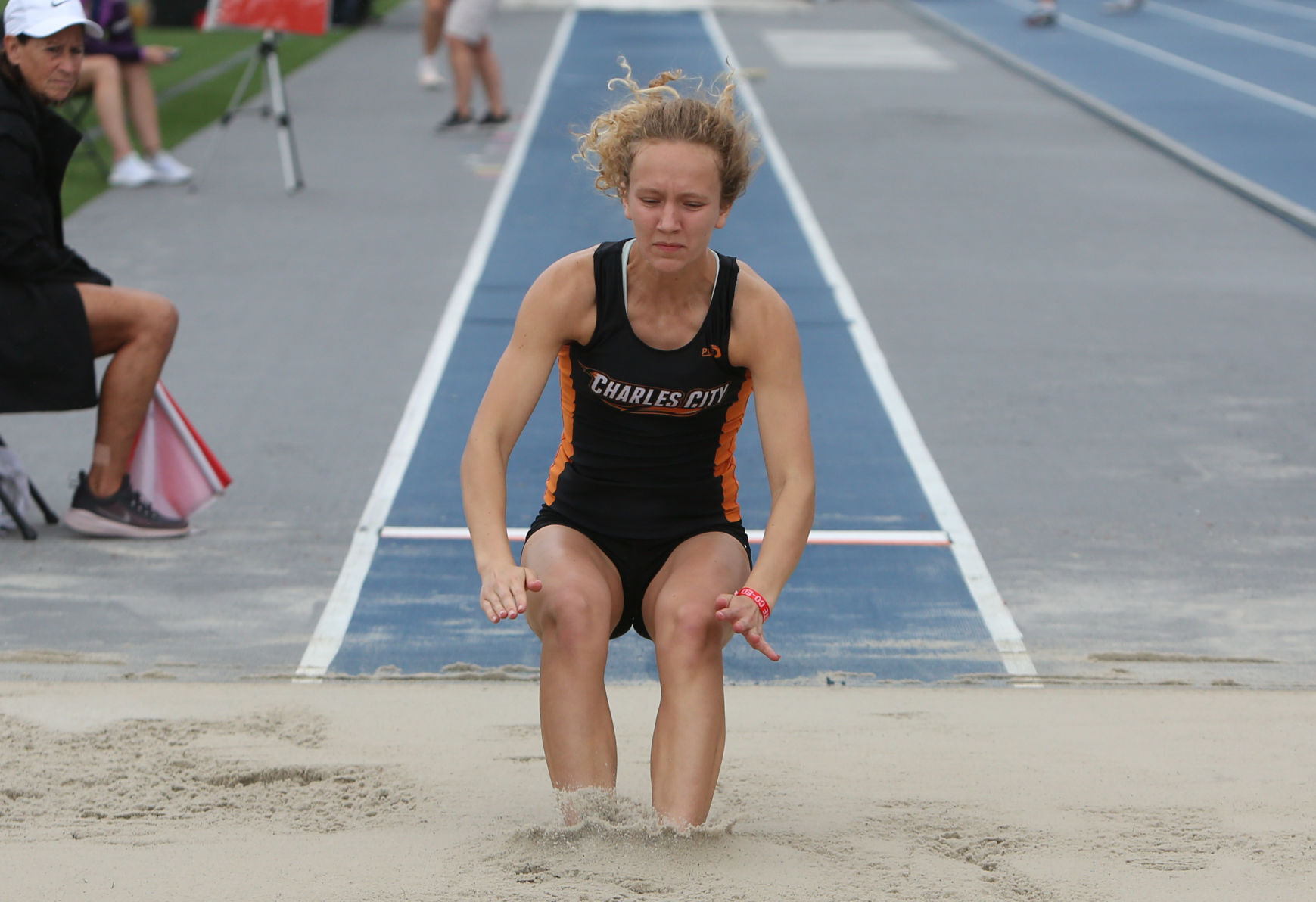 State track 3A girls long jump - Staudt
